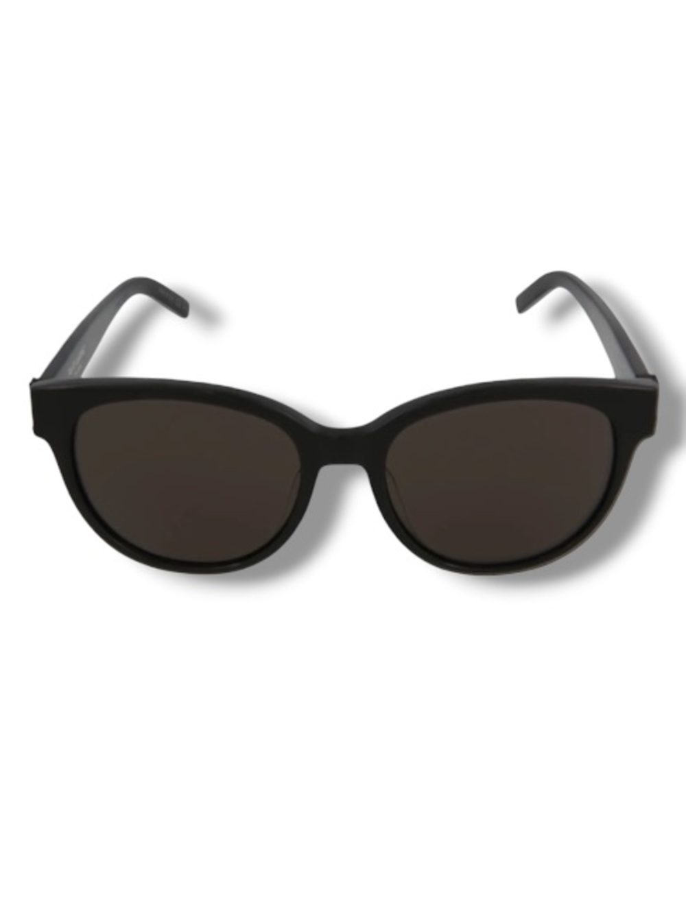 YSL Yves Saint Laurent 55mm Black Round Sunglasses Shades NWT Case & Cloth